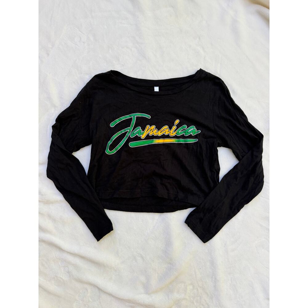 Jamaica Long Sleeve Crop Top
